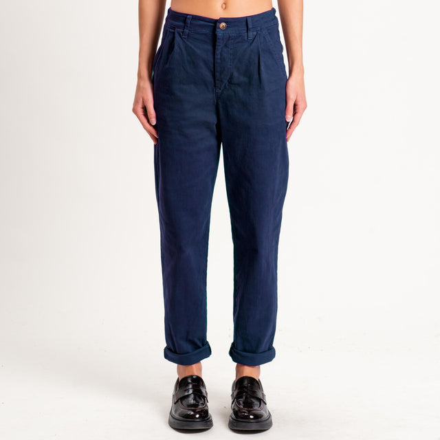 Zeroassoluto-Pantalone LOLA elastico dietro - blu