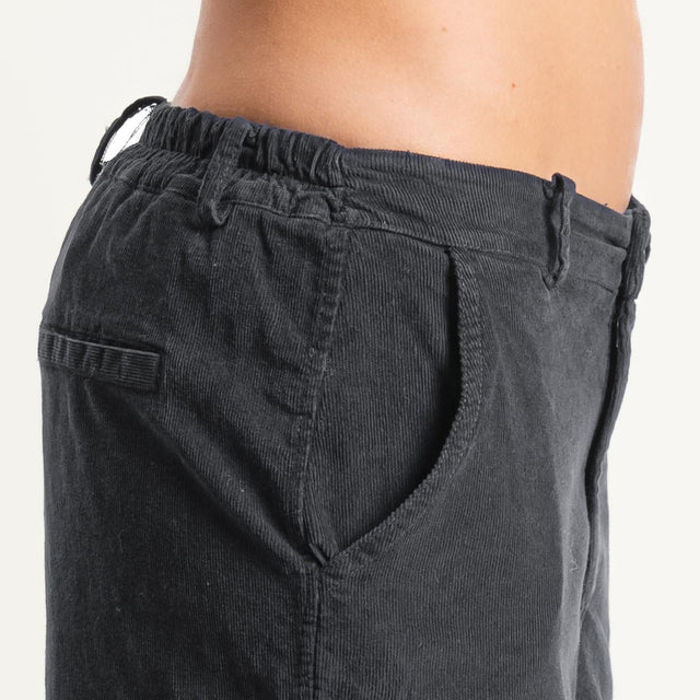 Zeroassoluto-Pantalone LORY velluto millerighe tessuto elasticizzato - piombo