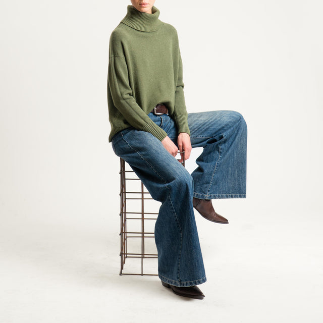 Zeroassoluto-Maglia collo alto - militare