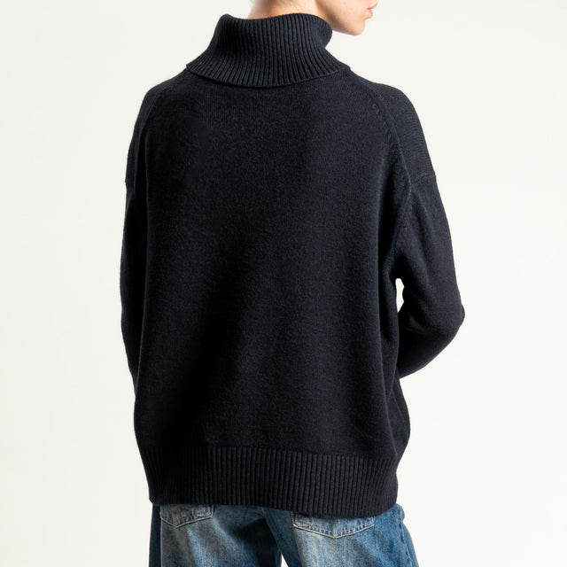 Zeroassoluto-Maglia collo alto - nero
