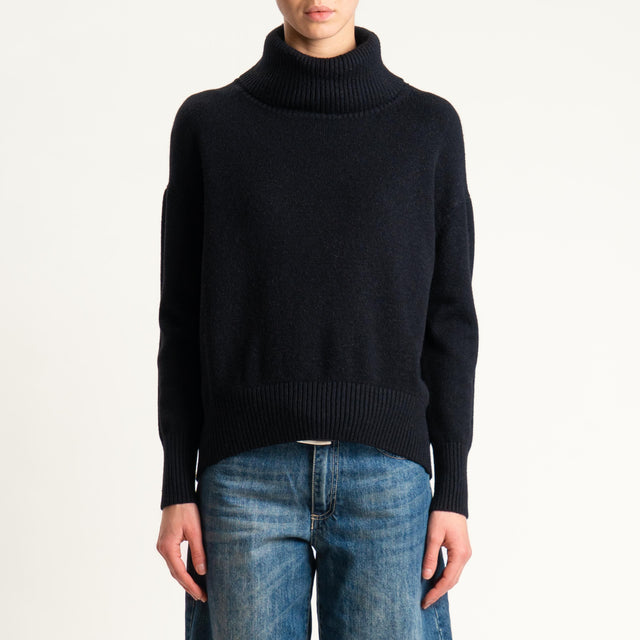 Zeroassoluto-Maglia collo alto - nero