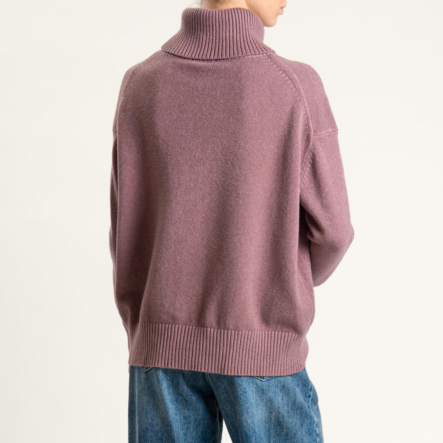 Zeroassoluto-Maglia collo alto - mauve