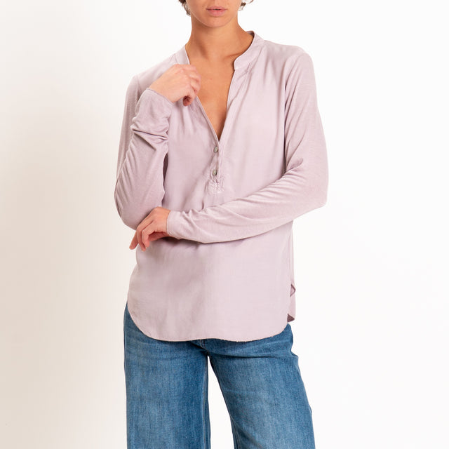 Zeroassoluto-Camicia chester manica lunga - rose