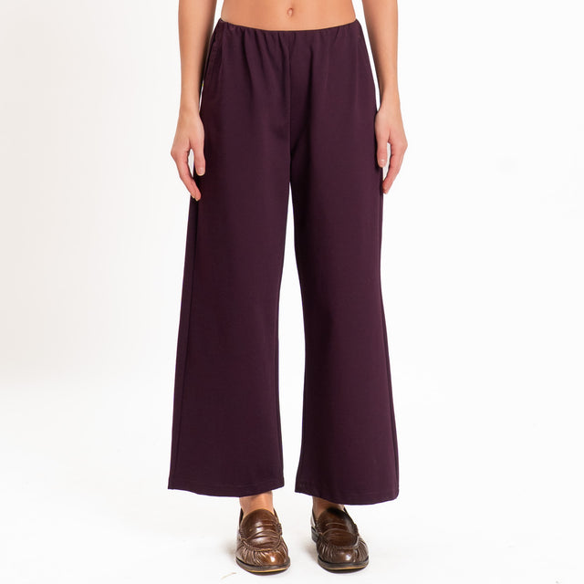Zeroassoluto-Pantalone BALY punto milano elastico - vino