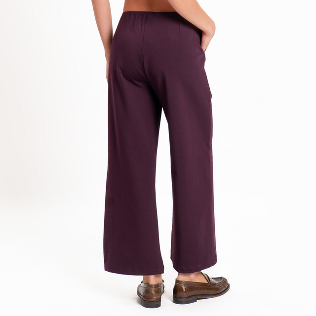 Zeroassoluto-Pantalone BALY punto milano elastico - vino