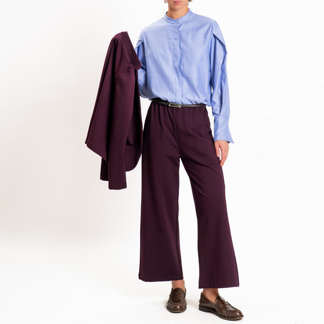 Zeroassoluto-Pantalone BALY punto milano elastico - vino