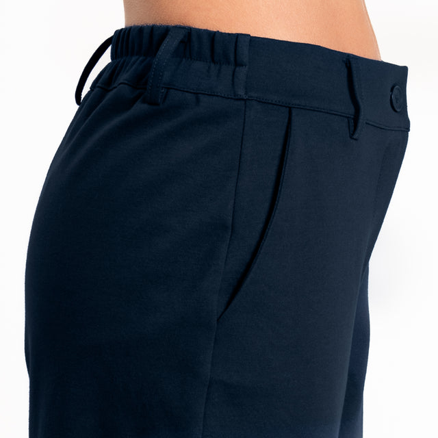 Zeroassoluto-Pantalone BECKY punto milano - blu