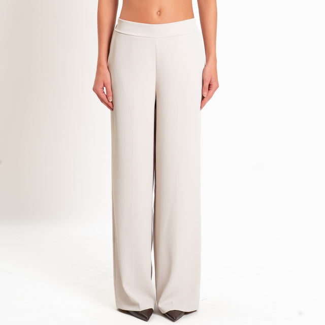 Zeroassoluto-Completo giacca + pantalone tessuto fluido - mastice