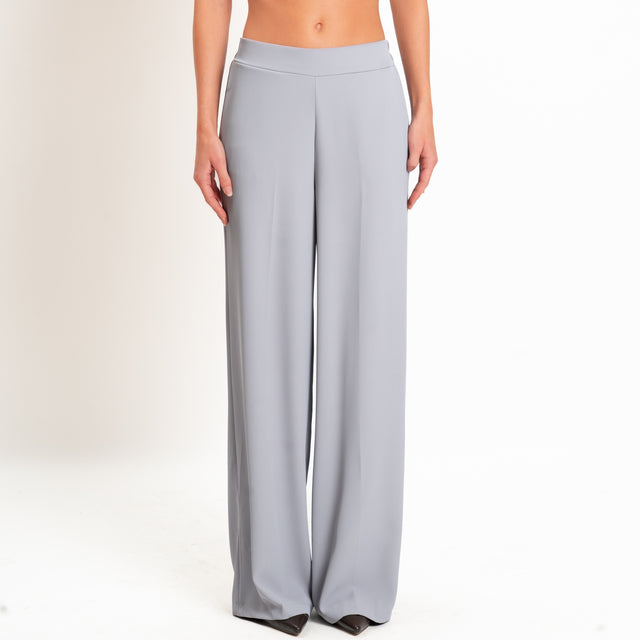 Zeroassoluto-Completo giacca + pantalone tessuto fluido - perla