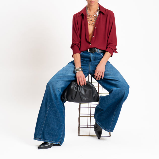 Zeroassoluto-Camicia CLAY MANO SETA - marsala