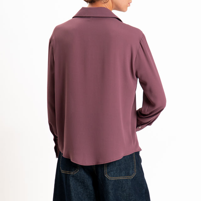 Zeroassoluto-Camicia CLAY MANO SETA - dusty rose
