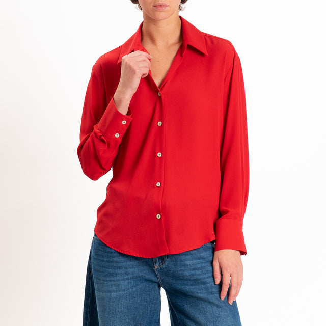 Zeroassoluto-Camicia CLAY MANO SETA - lacca