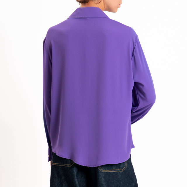 Zeroassoluto-Camicia CLAY MANO SETA - lavanda