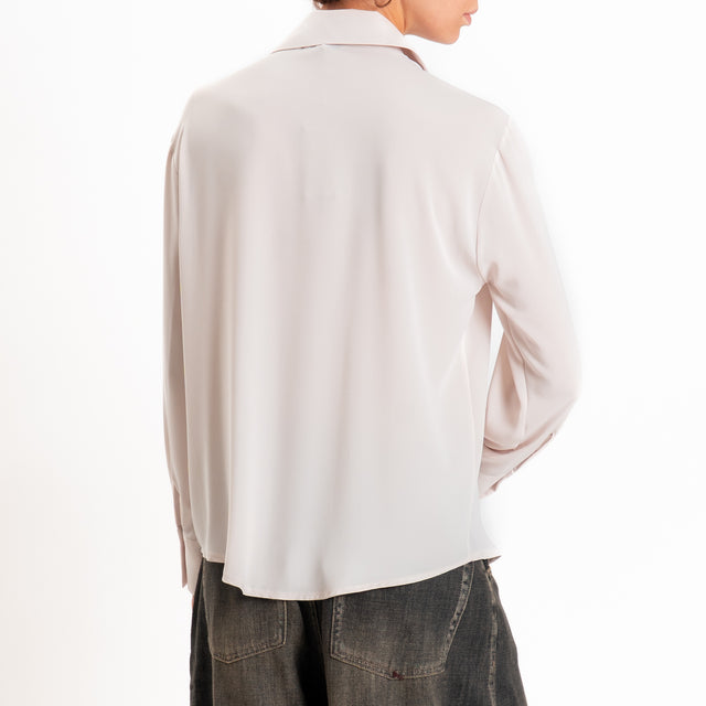 Zeroassoluto-Camicia CLAY MANO SETA - rose cream
