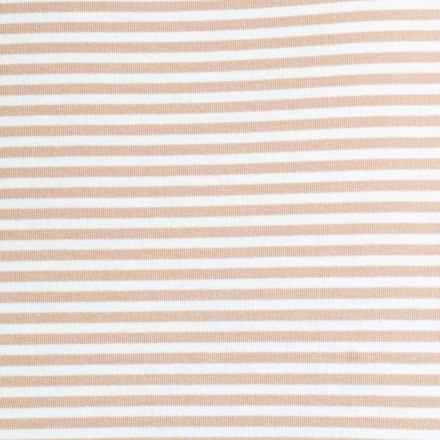 Zeroassoluto-T-shirt CLOE righe in jersey elastici - panna/beige