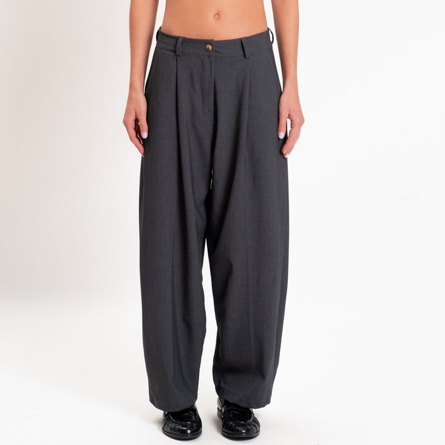 Zeroassoluto-Pantalone GENNY comfort elasticizzato - antracite