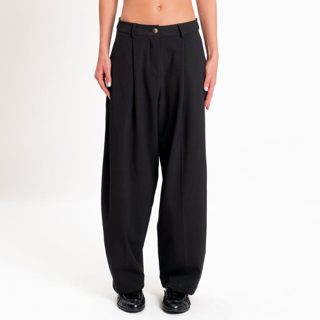 Zeroassoluto-Pantalone GENNY comfort elasticizzato - Nero