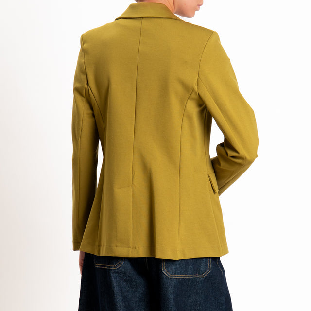 Zeroassoluto-Giacca JENNY punto milano con spalline - olio