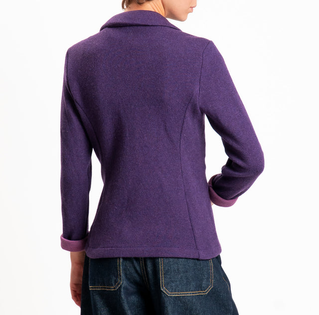 Zeroassoluto-Giacca JOY tessuto in maglia - viola/mauve