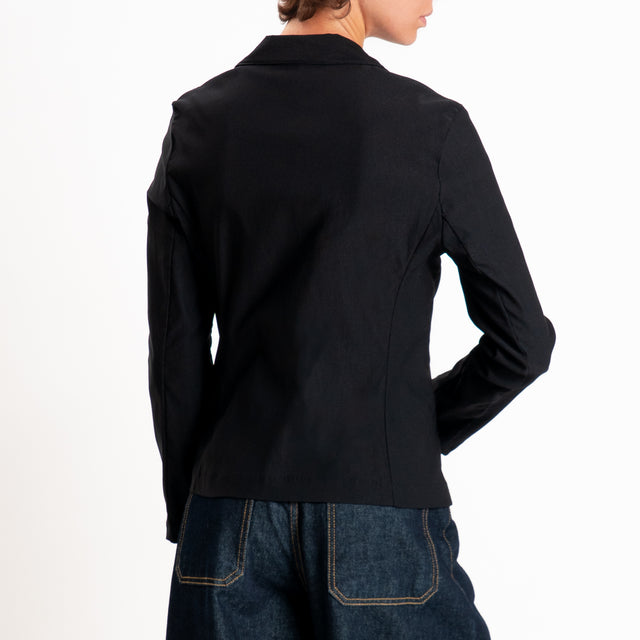 Zeroassoluto-Giacca JULIE tessuto comfort stretch - nero