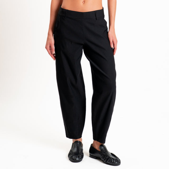 Zeroassoluto-Pantalone LIA elasticizzato - nero