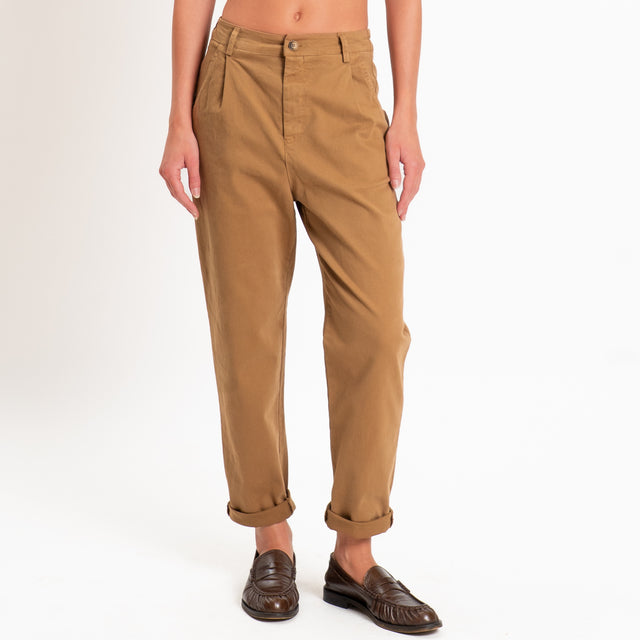 Zeroassoluto-Pantalone LOLA elastico dietro - caramel