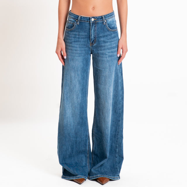 Zeroassoluto-Jeans LONDON wide leg fit - denim