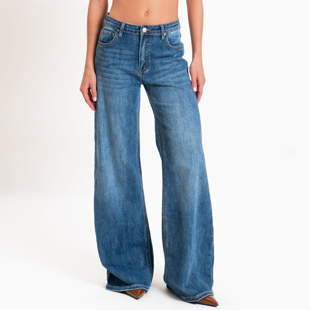 Zeroassoluto-Jeans LONDON wide leg fit - denim