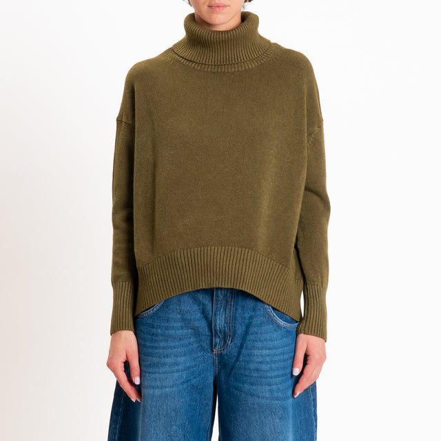 Zeroassoluto-Maglia collo alto - militare