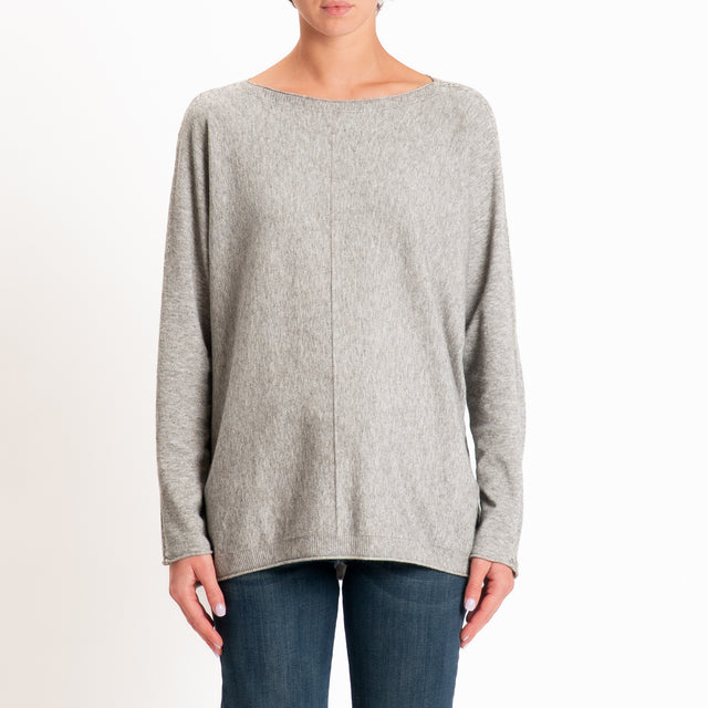 Zeroassoluto-Maglia over riga centrale - stone