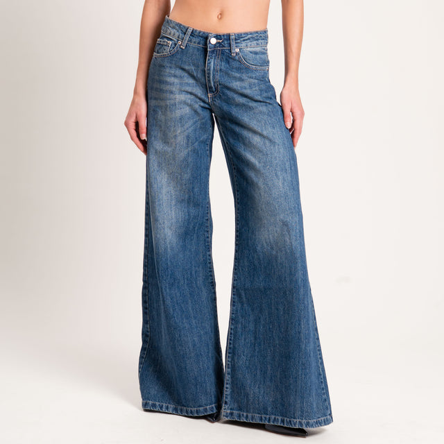 Zeroassoluto-Jeans ANGEL wide leg fit - denim