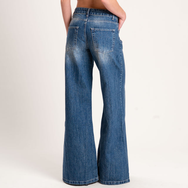 Zeroassoluto-Jeans ANGEL wide leg fit - denim