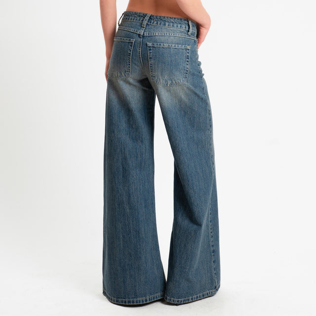 Zeroassoluto-Jeans ANGEL wide leg fit - denim
