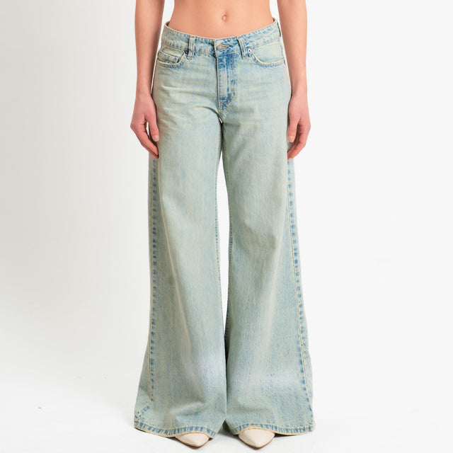 Zeroassoluto-Jeans ANGEL wide leg fit - denim chiaro stone washed