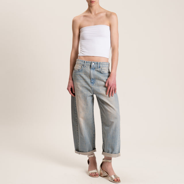 Zeroassoluto-Jeans ANKLE mom fit - denim sfumato