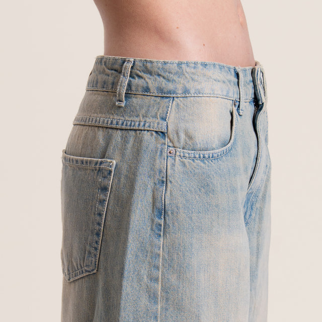 Zeroassoluto-Jeans ANKLE mom fit - denim sfumato