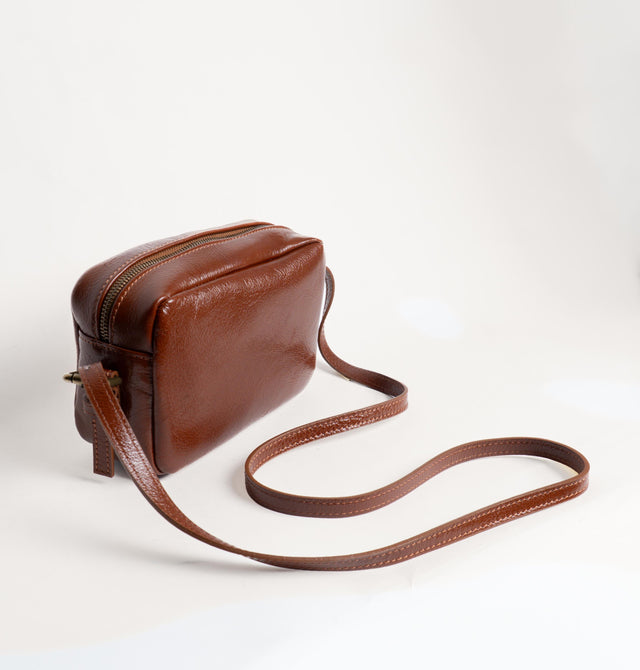 Zeroassoluto-Borsa tracolla genuine leather high quality VINTAGE LOOK - cuoio