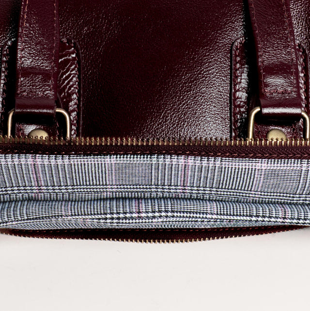 Zeroassoluto-Borsa a mano genuine leather high quality - Bordeaux