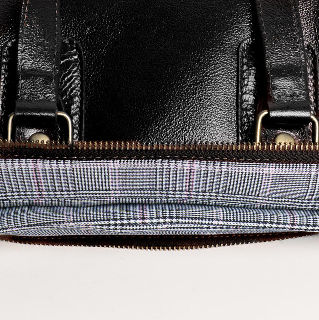 Zeroassoluto-Borsa a mano genuine leather high quality - nero