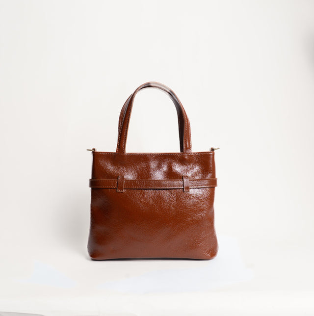 Zeroassoluto-Borsa a mano con fibbia genuine leather high quality VINTAGE LOOK - cuoio