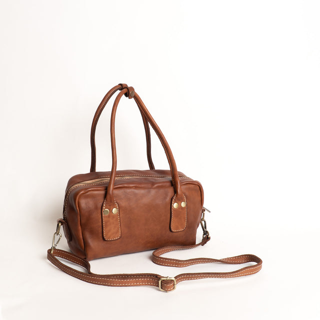 Zeroassoluto-Borsa bauletto genuine leather high quality - cuoio