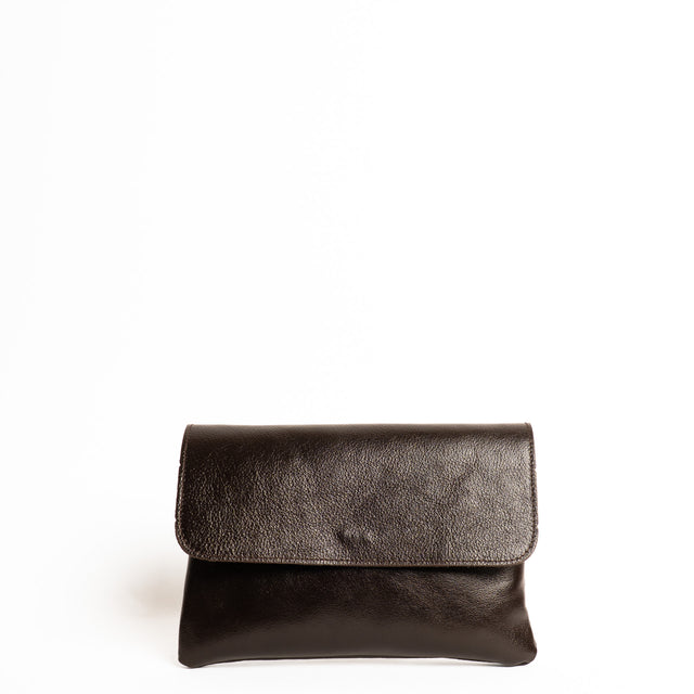 Zeroassoluto-Pochette genuine leather high quality - moro