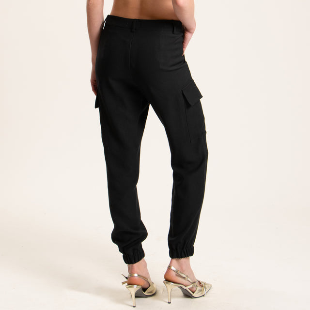 Zeroassoluto-Pantalone BEAUTY cargo - nero