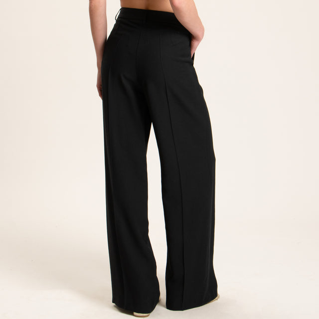 Zeroassoluto-Pantalone BERYL palazzo - nero