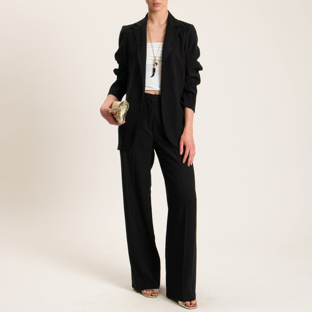 Zeroassoluto-Pantalone BERYL palazzo - nero