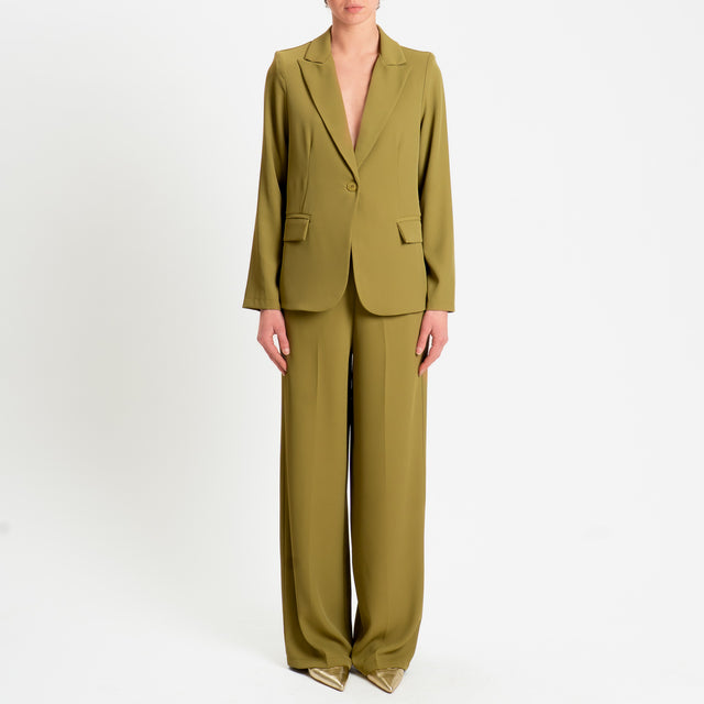 Zeroassoluto-Completo giacca + pantalone tessuto fluido - olio