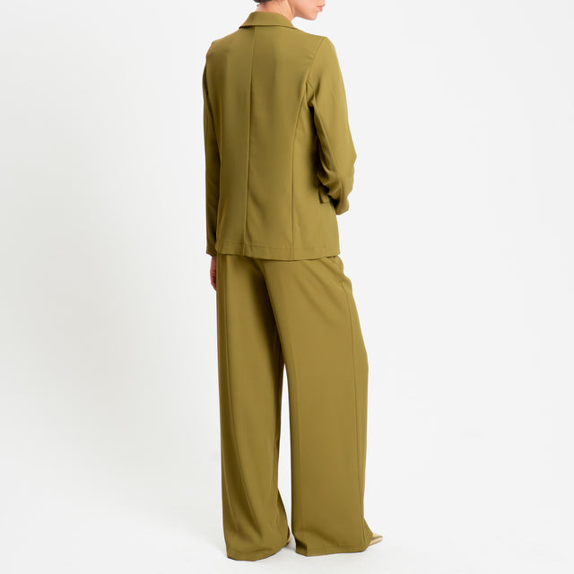 Zeroassoluto-Completo giacca + pantalone tessuto fluido - olio