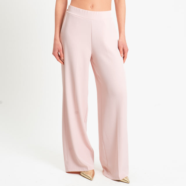 Zeroassoluto-Completo giacca + pantalone tessuto fluido - rose
