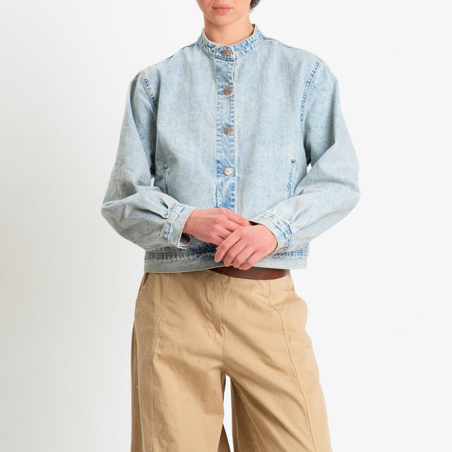 Zeroassoluto-Giacca CLEOFE jeans stone washed - denim chiaro