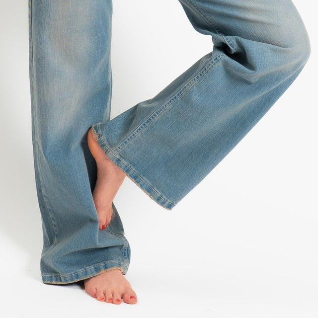 Zeroassoluto-Jeans ENEA straight fit - denim stone washed